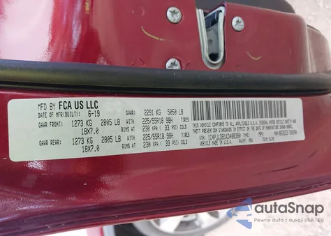 2019 Jeep Cherokee Limited Fwd из США, поврежденный, VIN 1C4PJLDB1KD488380